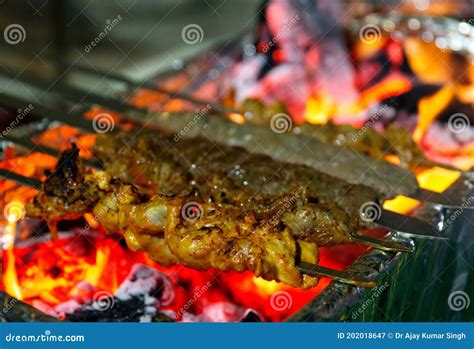 Chicken Seekh Kabab Grilled Stock Image Image Of Roasted Cuisine 202018647