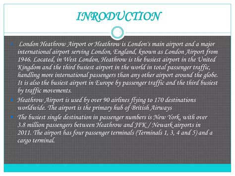 Heathrow airport Presentation by Ayisha Irshad | PPTX
