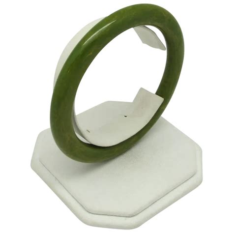 Green Marbled Bakelite Bangle Ruby Lane