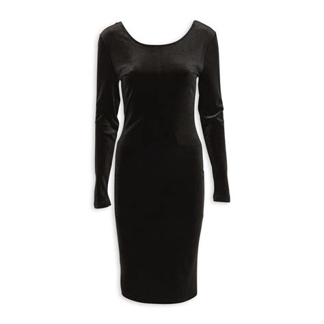 Black Velour Dress (3128985) | Identity