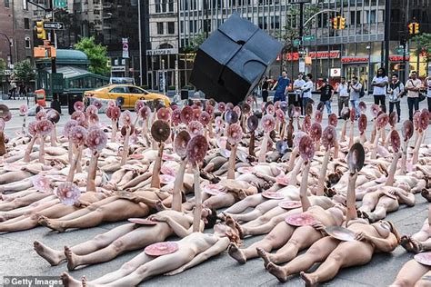Artist Protests Facebook And Instagram Ban On Female Nipples With Gathering Of Nude Models In