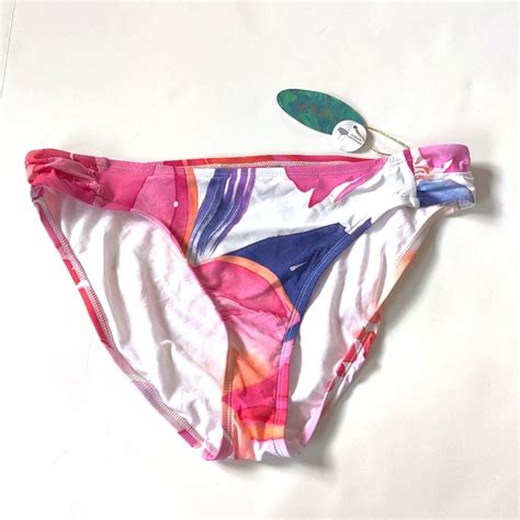 Mynah Swim Mynah Pink Pattern Bikini Bottom Poshmark