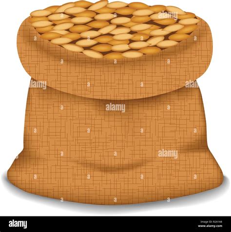 Bag Of Wheat Icon Realistic Illustration Of Bag Of Wheat Vector Icon