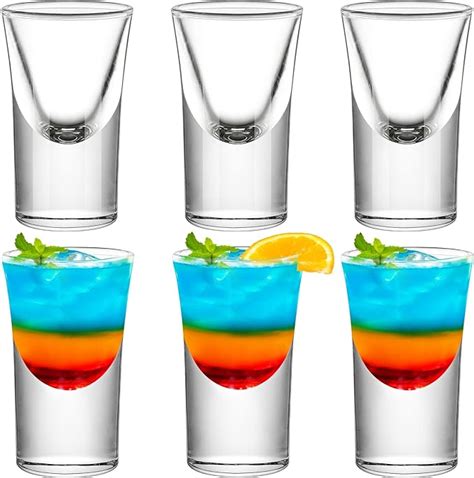 Amazon Supwinnet Shot Glasses Set Of With Heavy Base Oz Cute