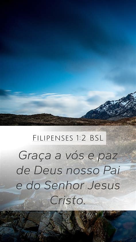 Filipenses 1 2 BSL Mobile Phone Wallpaper Graça a vós e paz de Deus