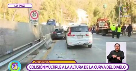 Abi Choque M Ltiple En La Autopista La Paz El Alto Deja Al Menos