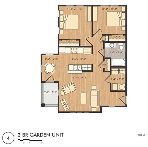 Floor Plans Of Foote Park At South City Apartments In Memphis Tn