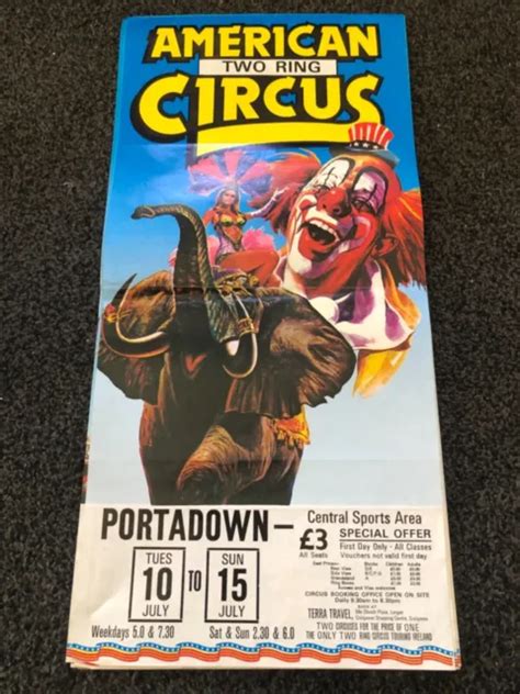 PORTADOWN IRELAND HOFFMANS Circus Poster Cirque Affiche Plakat Circo