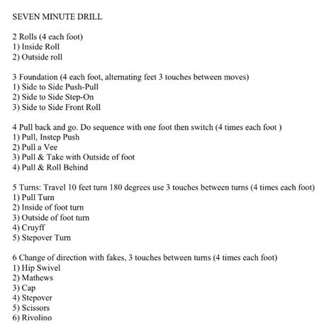 7 Minute Drill Template | AT A GLANCE