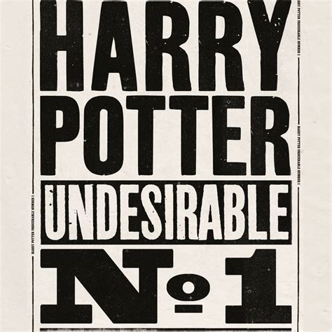 The Daily Prophet Harry Potter Undesirable No Minalima