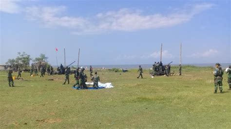 Latihan Senjata Alat Berat Batalyon Arhanud 16sbc Jadi Tontonan Warga