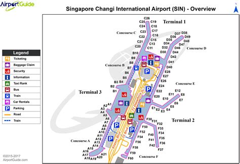 singapore changi international airport terminal map changi airport