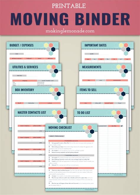 Moving Planner Printables