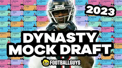 Dynasty Startup Mock Draft With Rookies Fantasy Football 2023 YouTube