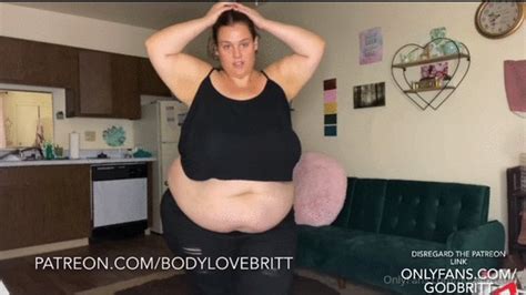 BBW Belly Hang And Black Thong Brittneylovebliss Clips4sale