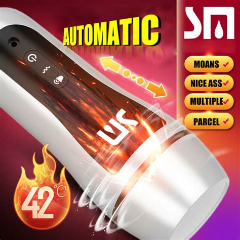 Ready Stock Male Masturbator Cup Voice Interaction Vibrator Sucking Adult Sex Toys Endurance