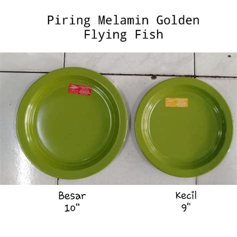 Jual Piring Melamin Golden Flying Fish Kecil Piring Makan Piring