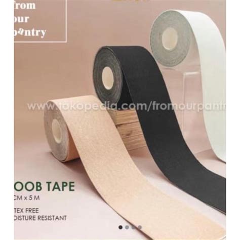 Jual BODY BOOB TAPE BRA KIT NIPPLE STICKER COVER BREAST LIFT SELOTIP IN Hitam Jakarta