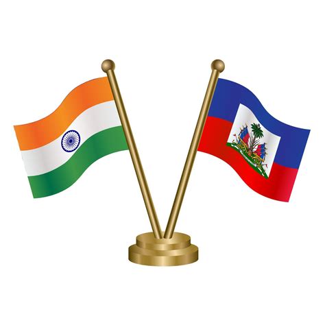 India and Haiti table flag relation 65671421 Vector Art at Vecteezy