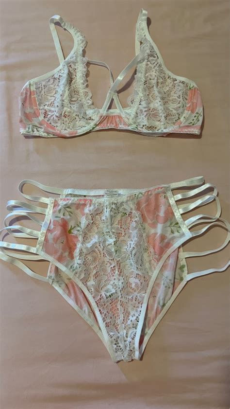 Lace Lingerie Set Women S Fashion Undergarments Loungewear On Carousell