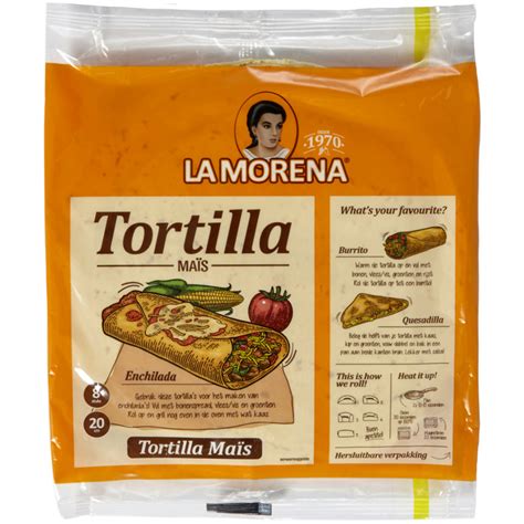 La Morena Tortilla Mais Wraps 8 Stuks Pak 320 Gram Dutchfoodexpress