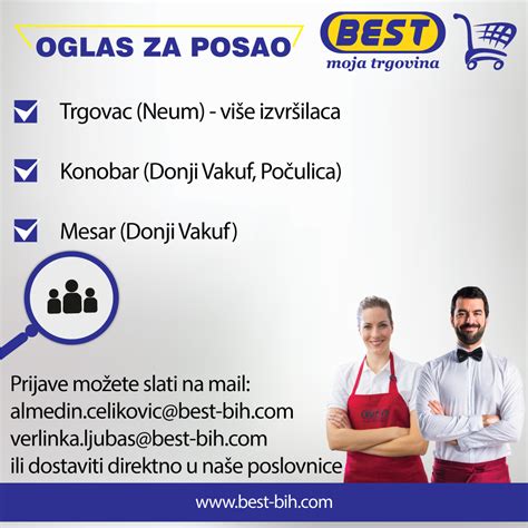 Oglas Za Posao Regionalni Prodajni Predstavnik Regija Tuzla BEST D O O