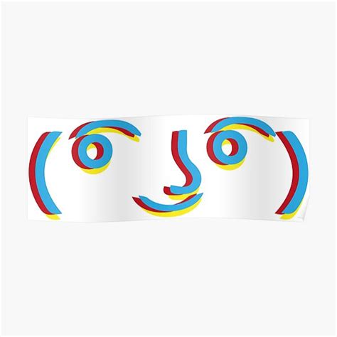 Lenny Face Emoji Poster Von Aidsch Redbubble