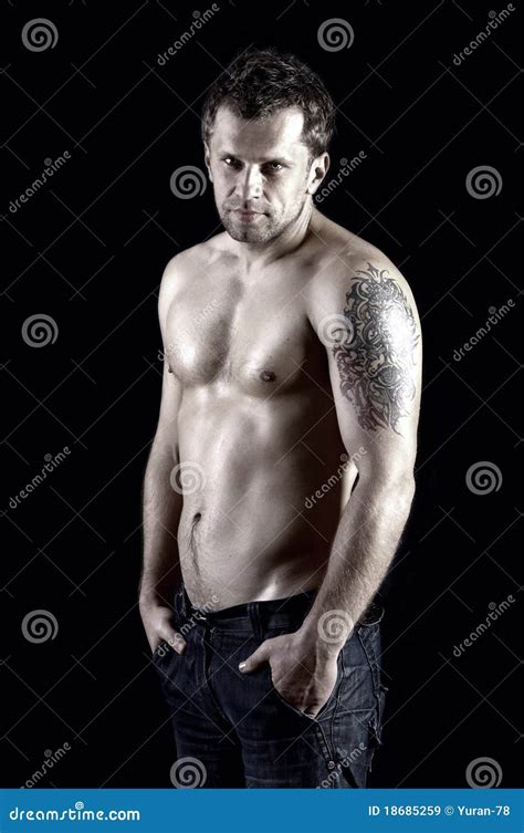 Naked Male Model Stock Image Image Of Lifestyle Abdomen