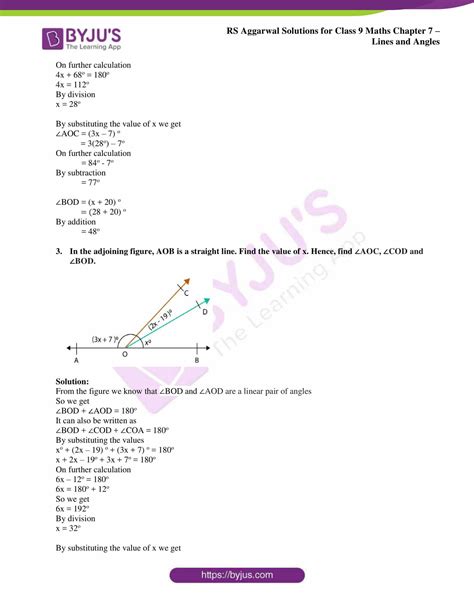 Access Rs Aggarwal Solutions For Class Chapter Lines And Angles