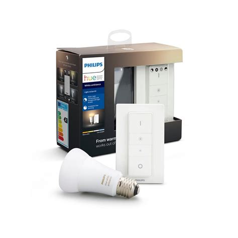 Philips Hue 8718699673208 Starter Kit Led žárovka Ovladač Dimmer