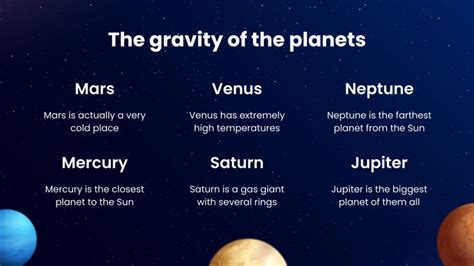 Physics Subject For Middle School Gravity Theory