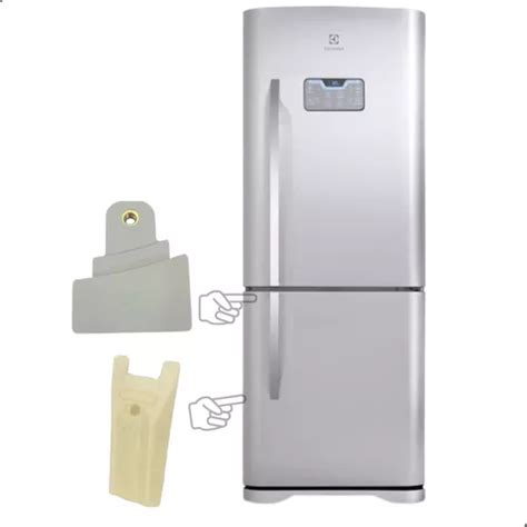 Conj Suportes Puxador Freezer Refrigerador Db52x Dt52x Ib52x