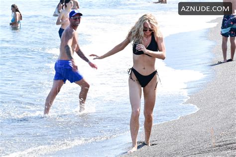 Katie Mcglynn Black Bikini In Santorini Greece AZNude