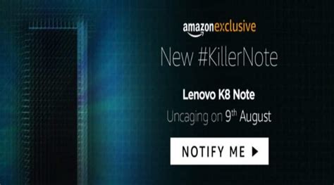 Lenovo K Note India Launch On August Will Be Amazon Exclusive