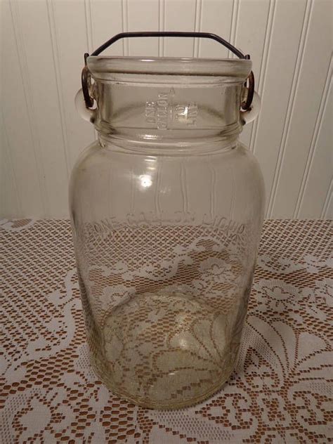 Reserved Vintage Pickle Jar Owens Illinois Glass Pickle Etsy