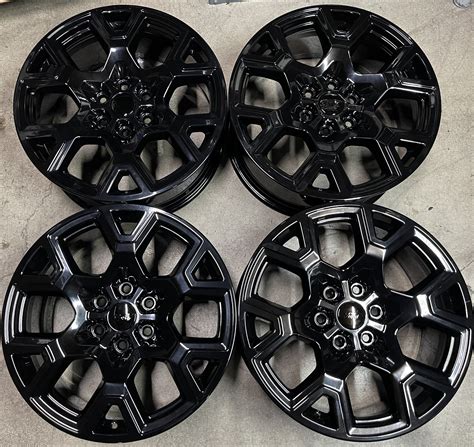 Four 2024 Ford F150 Factory 20 Wheels Oem Rims Rl341007ha Gloss Black Scwoem