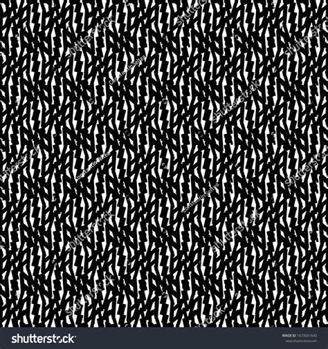 Decorative Drawing Consisting Crooked Jagged Lines Stock Vector