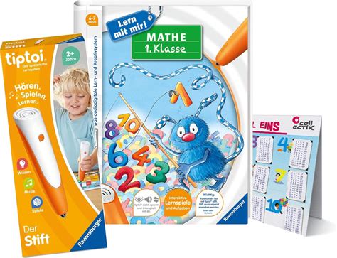 Ravensburger tiptoi Set: Lern mit Mir! Mathe 1. Klasse (Lernbuch ...