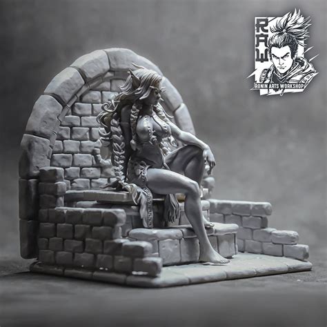 Regal Bathing Elf Clothed Or Nude Resin D Printed Pinup Etsy