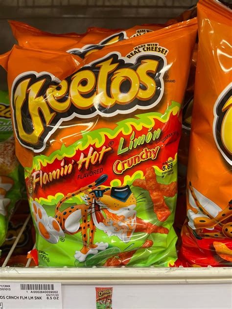 Flamin Hot Limon Crunchy Cheetos R Junkfoodfinds