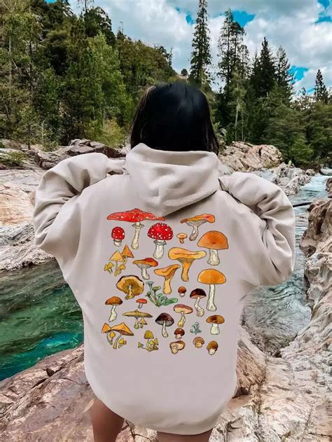 Mushroom Sweater Cottagecore Goblincore Vintage Fungi 25 95