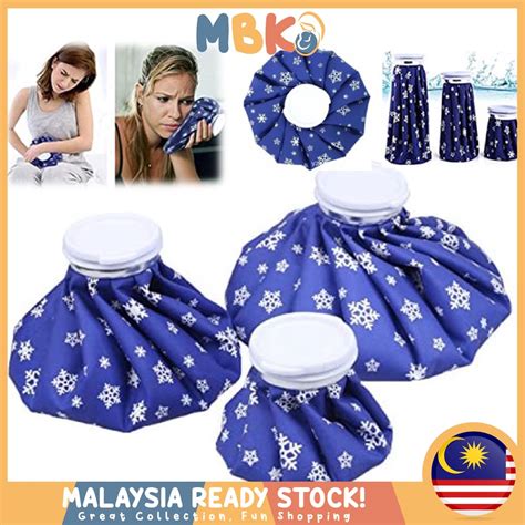 Snow Ice Hot Therapy Bag Blue Reusable Ice Bag Hot Water Bag Pain Sports Injuries First Aid