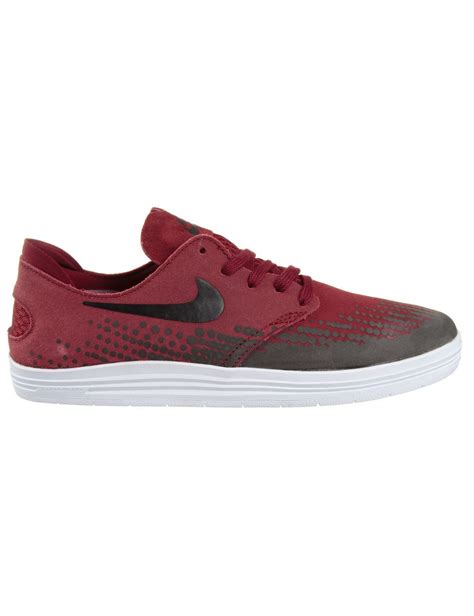 Nike Sb Lunar One Shot Shoes Team Red Trainers From Iconsume Uk