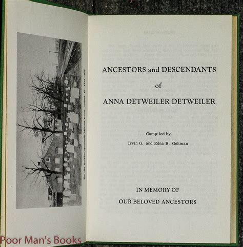 ancestors descendants  anna detweiler detweiler  edwin   irvin