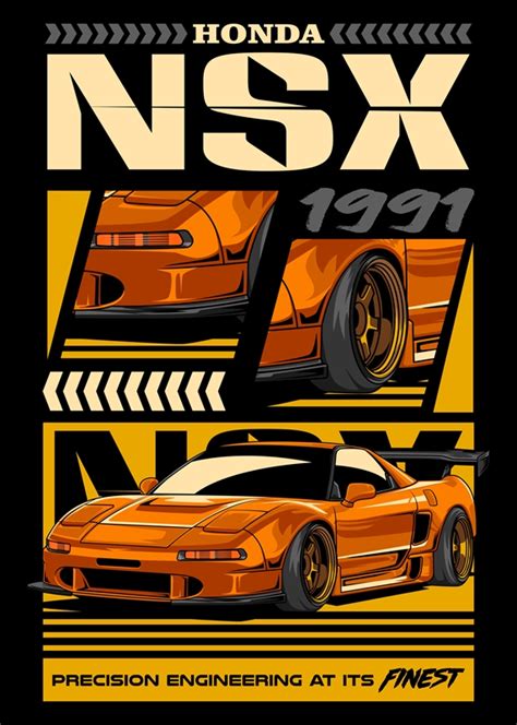 Honda Nsx Car Posters Prints By Adam Khabibi Printler