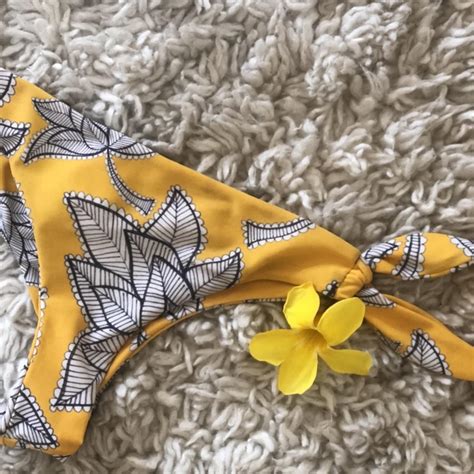 Aina Blue Bikini Bottoms Size Xs Lightly Worn Depop