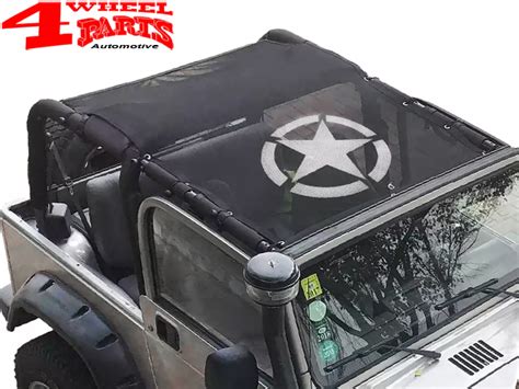 Summer Eclipse Bikini Top Mesh Mit Stern Jeep Wrangler TJ Bj Wheel Parts
