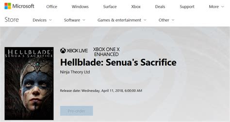 Hellblade Senuas Sacrifice Release Date Confirmed For Xbox One