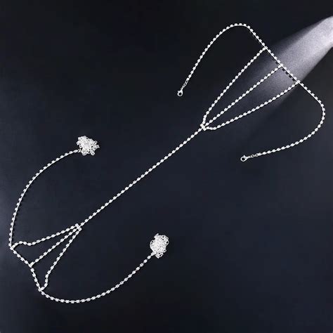 Wholesale Sexy Lingerie T Back Thong Underwear Beach Bikini Bling Crystal Rhinestone Dance Dress