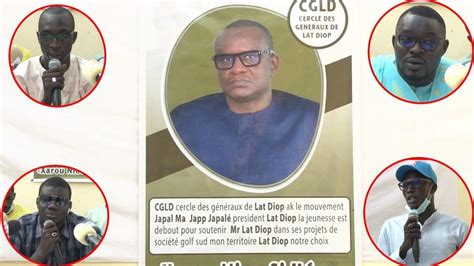 Mairie de Golf Sud le cercle des généraux de Lat Diop Portent leurs